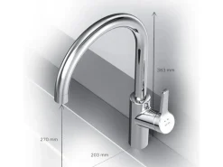 New AM.PM Küchenarmatur Hit FXB07000 Chrom