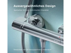 AM.PM Thermostat Duscharmatur X-Joy Brausearmatur aus Messing, Mischbatterie, Duschthermostat FXA40000< Einhebelmischer