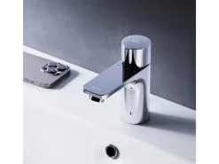 Best AM.PM TouchReel Waschtischarmatur, Wasserhahn Bad aus Messing, Waschbecken Armatur, Mischbatterie X-Joy FXT02500 Chrom