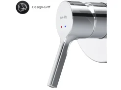 Einhebelmischer<AM.PM Wannen Einhand-Mischbatterie Unterputz Wandthermostat, Thermostat Mischbatterie Dusche X-Joy S FXB45000
