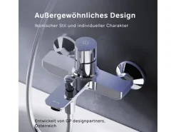 Einhebelmischer<AM.PM Wannenarmatur X-Joy TouchReel Mischbatterie Badewanne FXT10500 Chrom