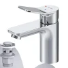 Hot AM.PM Waschtischarmatur EcoStart-Funktion mit Klick-Ablauf, Waschbecken Armatur, Mischbatterie FXA82800 X-Joy Chrom
