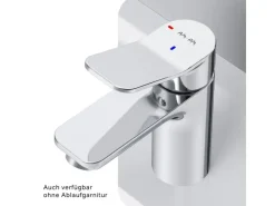 Hot AM.PM Waschtischarmatur EcoStart-Funktion mit Klick-Ablauf, Waschbecken Armatur, Mischbatterie FXA82800 X-Joy Chrom