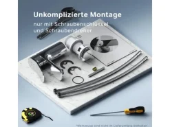 New AM.PM Waschtischarmatur mit Klick-Ablauf, Waschbecken Armatur, Mischbatterie FXA82100 X-Joy Wasserhahn Bad Chrom