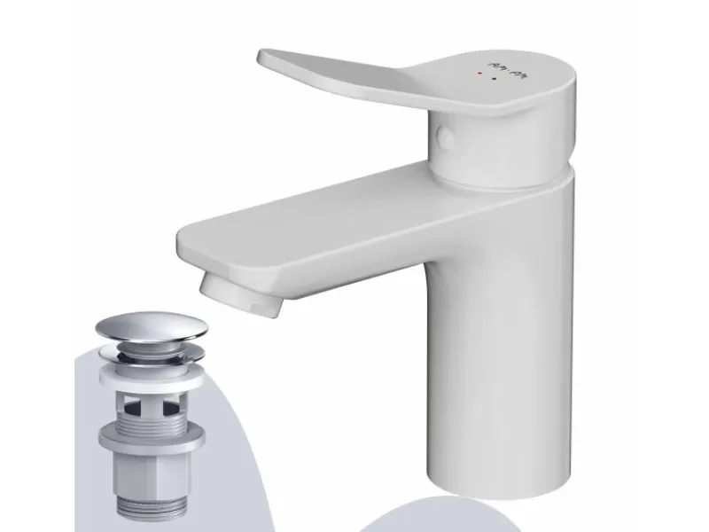 AM.PM Waschtischarmatur mit Klick-Ablaufgarnitur, Waschbecken Armatur, Mischbatterie FXA82133 X-Joy Wasserhahn Bad< Einhebelmischer