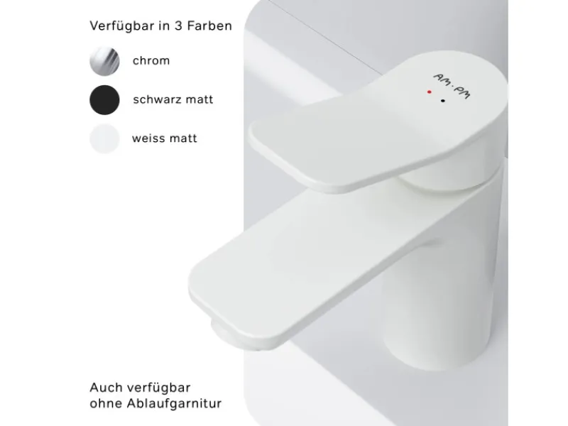 AM.PM Waschtischarmatur mit Klick-Ablaufgarnitur, Waschbecken Armatur, Mischbatterie FXA82133 X-Joy Wasserhahn Bad< Einhebelmischer