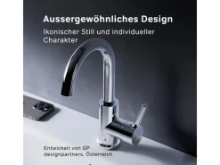 Outlet AM.PM Waschtischarmatur mit drehbarem Auslauf, Wasserhahn Bad, Mischbatterie FXB02700 X-Joy S  Chrom