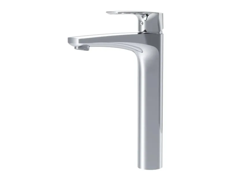 Einhebelmischer<AM.PM Waschtischarmatur mit hohem Auslauf Gem Wasserhahn Bad aus Messing, Mischbatterie FGA92000