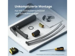 AM.PM Waschtischarmatur mit hohem Auslauf Hit Wasserhahn Bad aus Messing, Mischbatterie FTA92022< Einhebelmischer