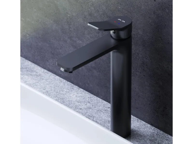 Outlet AM.PM Waschtischarmatur mit hohem Auslauf, Waschbecken Armatur, Mischbatterie FXA92022 X-Joy Wasserhahn Bad Schwarz