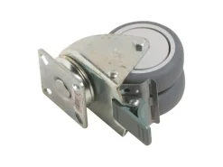 Sale Apparate-Doppel-Lenkrolle mit Platte, Feststeller und Kugellager Ø 75 mm 100 kg