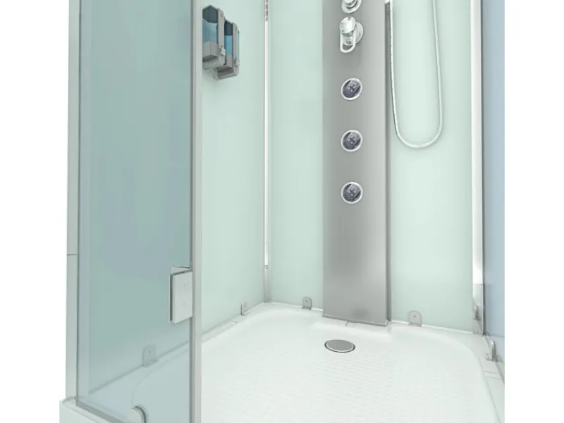 AcquaVapore Einhebelmischer<AquaVapore Dampfdusche Duschtempel Sauna Dusche Duschkabine D38-10L2-EC 90x90 cm