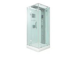 AcquaVapore Einhebelmischer<AquaVapore Dampfdusche Duschtempel Sauna Dusche Duschkabine D38-10L3-EC 90x90 cm
