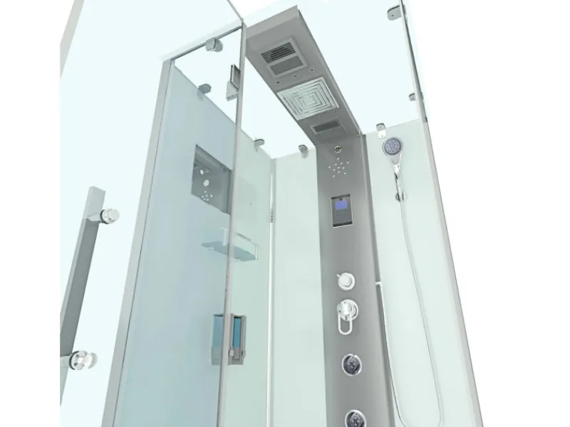Outlet AcquaVapore AquaVapore Dampfdusche Duschtempel Sauna Dusche Duschkabine D38-20L2-EC 100x100