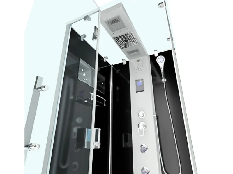 AcquaVapore Einhebelmischer<AquaVapore Dampfdusche Duschtempel Sauna Dusche Duschkabine D38-23L2-EC 100x100