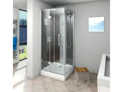 AcquaVapore Einhebelmischer<AquaVapore Dampfdusche Duschtempel Sauna Dusche Duschkabine D38-23L2-EC 100x100