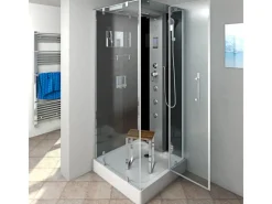 AcquaVapore AquaVapore Dampfdusche Duschtempel Sauna Dusche Duschkabine D38-23R2-EC 100x100< Einhebelmischer