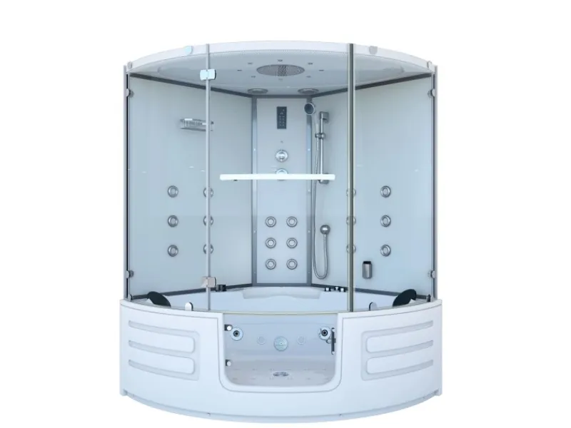 AcquaVapore AquaVapore Dampfdusche Whirlpool Dusche Duschkabine K70-WS-EH-EC 150x150cm< Einhebelmischer