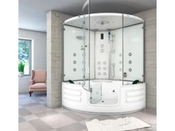 AcquaVapore AquaVapore Dampfdusche Whirlpool Dusche Duschkabine K70-WS-EH-EC 150x150cm< Einhebelmischer