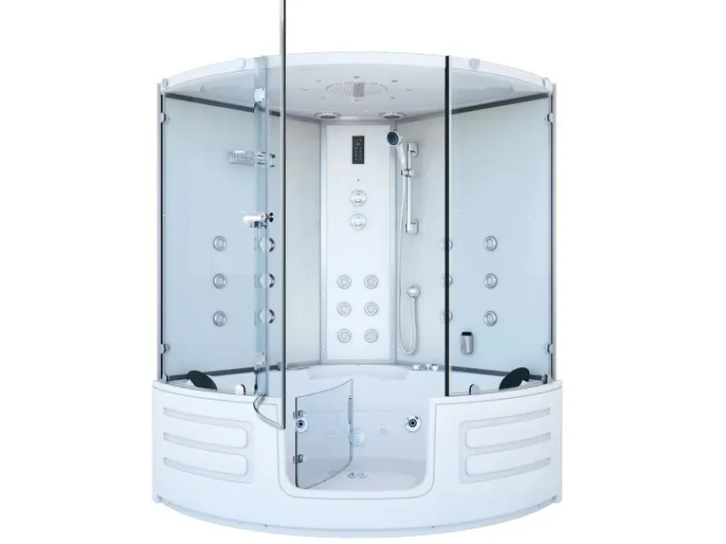 AcquaVapore AquaVapore Dampfdusche Whirlpool Dusche Duschkabine K70-WS-EH-EC 150x150cm< Einhebelmischer