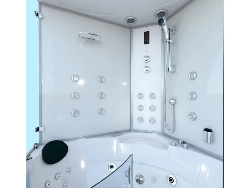 AcquaVapore AquaVapore Dampfdusche Whirlpool Dusche Duschkabine K70-WS-EH-EC 150x150cm< Einhebelmischer