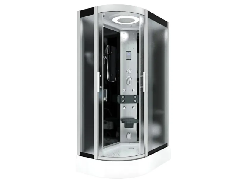 AcquaVapore AquaVapore Dusche Duschkabine D60-73M2L Duschtempel Sauna 120x80 cm< Einhebelmischer