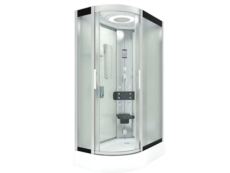 AcquaVapore AquaVapore Dusche Duschkabine D60-70M2L-EC Duschtempel Sauna 120x80 cm