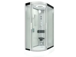 AcquaVapore Einhebelmischer<AquaVapore Duschkabine Komplettdusche Fertigdusche Dusche D60-70M0L-EC 120x80 cm