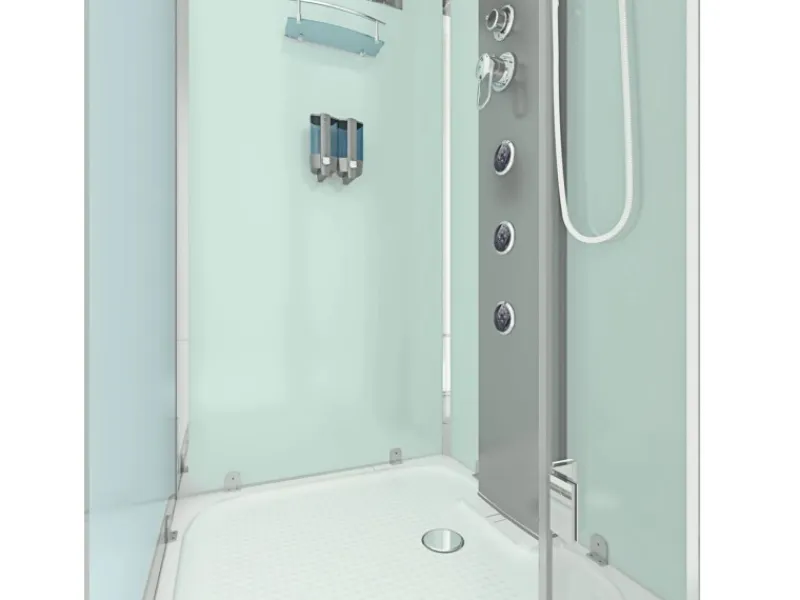 Clearance AcquaVapore AquaVapore Duschkabine Komplettdusche D38-10R0 Fertigdusche Dusche 90x90 cm