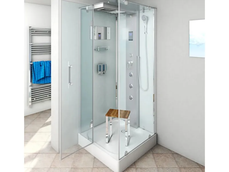 AcquaVapore AquaVapore Duschkabine Komplettdusche D38-20L0 Fertigdusche Dusche 100x100 cm< Einhebelmischer