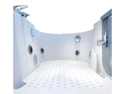 AcquaVapore AquaVapore Seniorenwanne mit Tür Whirlpool S12-EH-WP-L Badewanne 170x85cm< Einhebelmischer