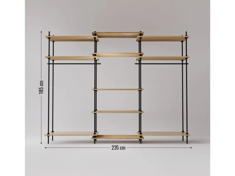 AR Shelving Kücheninseln<Deco Set Garderobe XL 185 x 235 x 35 cm