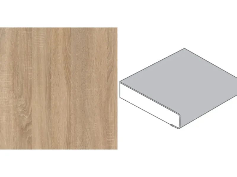 Kücheninseln<Arbeitsplatte Berghütten Eiche 60 cm x 3,9 cm Meterware