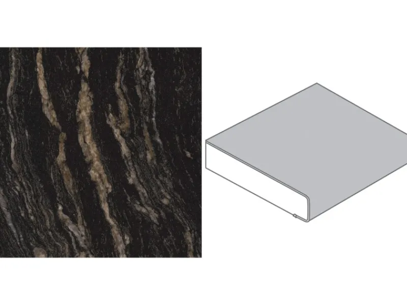 Clearance Arbeitsplatte 90 cm x 3,9 cm Meterware Marmor St. Laurent