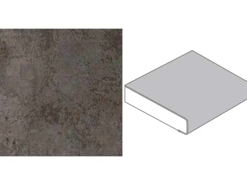 Küchenrückwände<Arbeitsplatte Metall Versicolour 90 cm x 3,9 cm Meterware