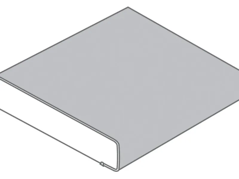Küchenrückwände<Arbeitsplatte Uni Weiß 90 cm x 3,9 cm Meterware