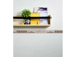 AS-Creation Küchenrückwände<A.S. Création Borte selbstklebend Coffee Küche 5 m x 5 cm Braun