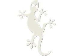 Aufkleber Gecko Chrom< Kühlschränke