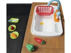 Clearance AXI Kelly Sandkasten mit Spielküchenzeile Anthrazit - Braun 180 x 115 x 22 cm