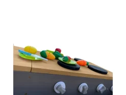 AXI Kochfelder<Sandkasten Kelly mit Spielküchenzeile Grau Braun 115 cm x 21,8 cm x 180 cm