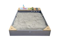 AXI Kochfelder<Sandkasten Kelly mit Spielküchenzeile Grau Braun 115 cm x 21,8 cm x 180 cm