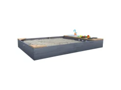 AXI Kochfelder<Sandkasten Kelly mit Spielküchenzeile Grau Braun 115 cm x 21,8 cm x 180 cm