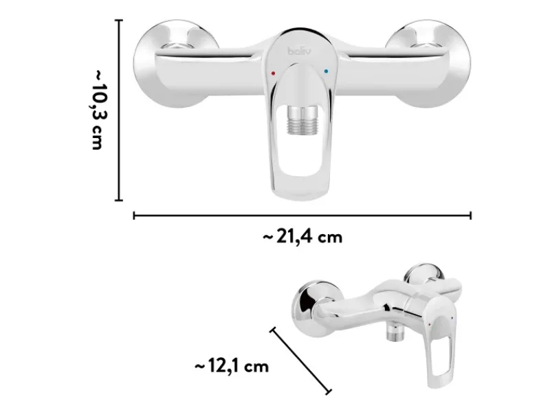 baliv Duscharmatur DU-5160 Chrom< Einhebelmischer
