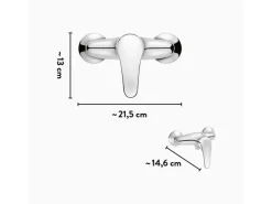 baliv Einhebelmischer<Duscharmatur DU-5090 Chrom