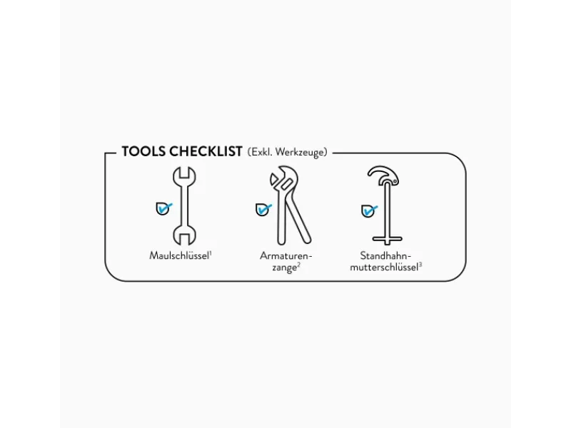 baliv Einhebelmischer<Kaltwasserventil KV-4070 Chrom