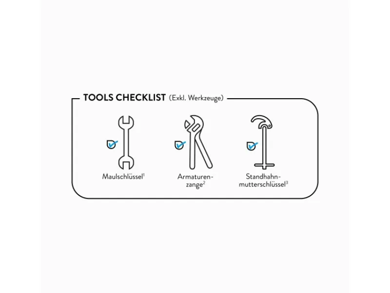 baliv Einhebelmischer<Kaltwasserventil KV-4050 Chrom