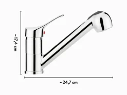 New baliv Küchenarmatur KI-5171 Chrom