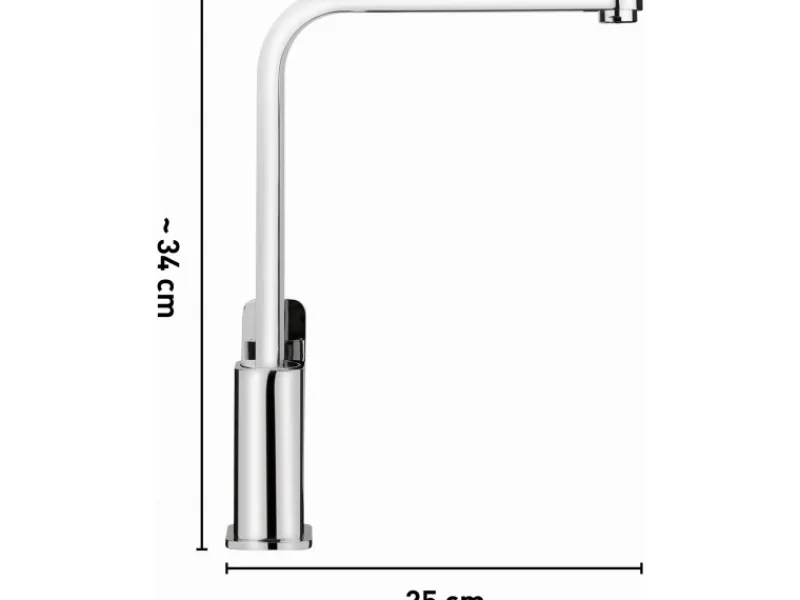 baliv Küchenarmatur KI-1080 Chrom< Einhebelmischer