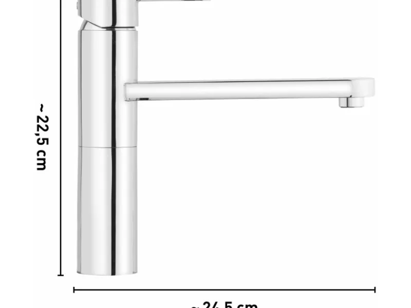 baliv Einhebelmischer<Küchenarmatur KI-1020 Chrom