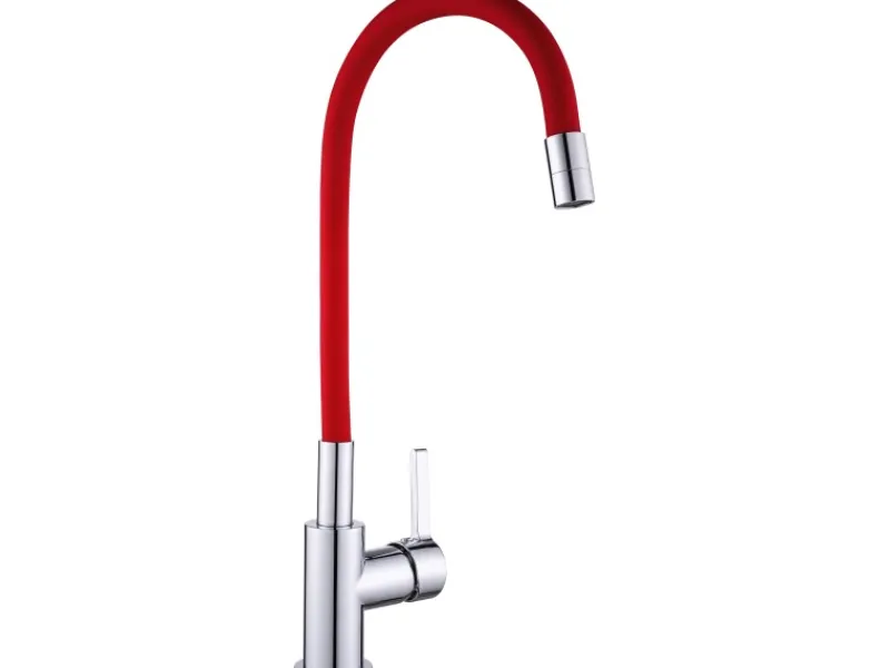 baliv Einhebelmischer<Küchenarmatur KI-1823 Chrom-Rot